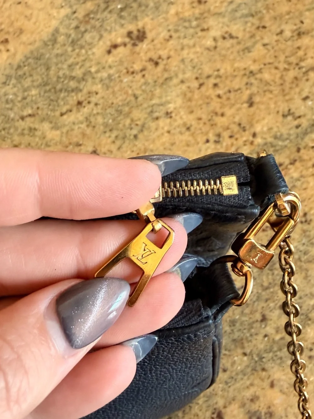 Louis Vuitton Multi Pochette Accessoires – Black Monogram Empreinte | M80399